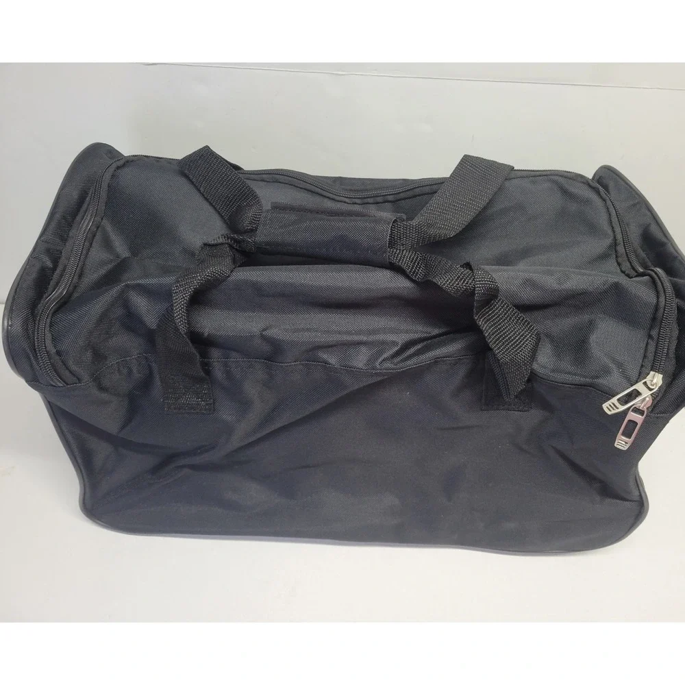 Walt Disney World Mickey Mouse 1971 Black Rolling Duffel Bag‎ Travel Luggage NWT